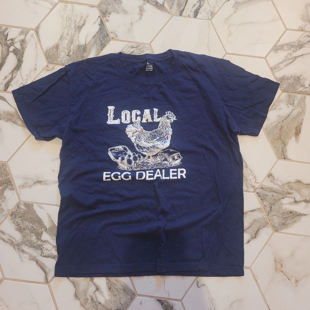 Large Local EGG DEALER Graphic T shirt